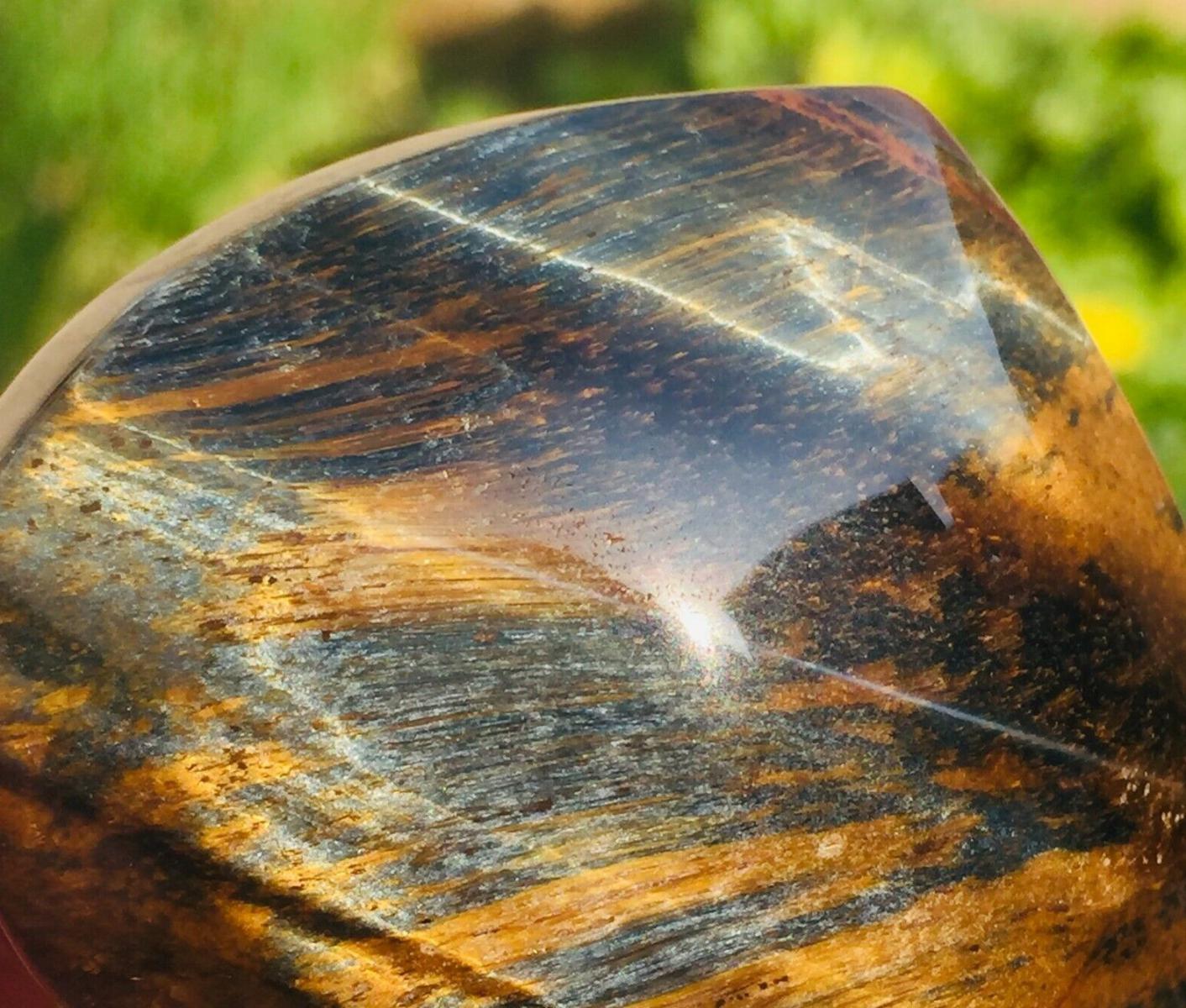 Natural Jasper Quartz Heart Blue Tiger's Eye 535 Cts