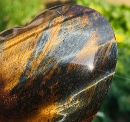 Natural Jasper Quartz Heart Blue Tiger's Eye 535 Cts