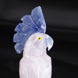 Natural Stone Handcarved Quartz Bird