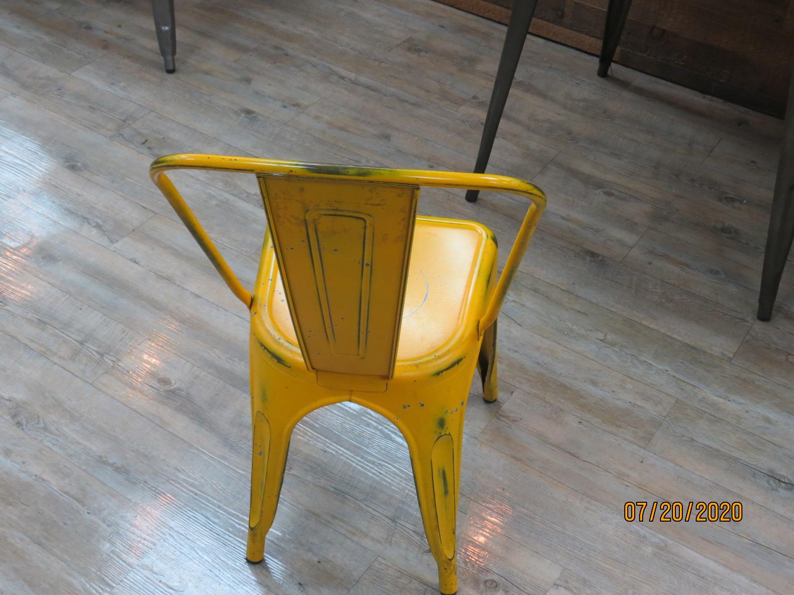 Group Of 8 Metal Bistro Chairs