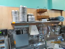 6' Stainless Steel Shelf With Utensel Holder