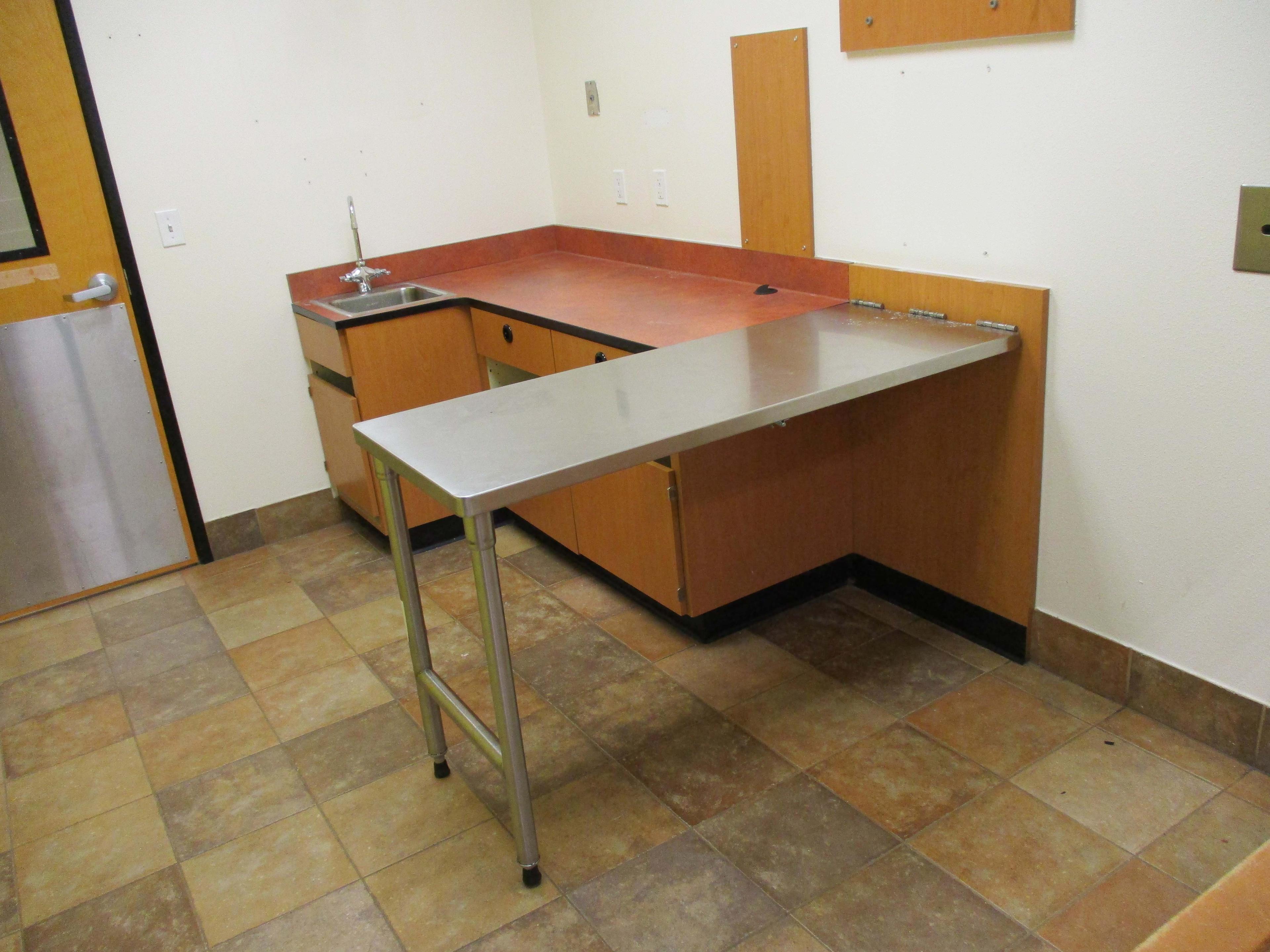 Stainless Steel - Fold-down- Exam Table