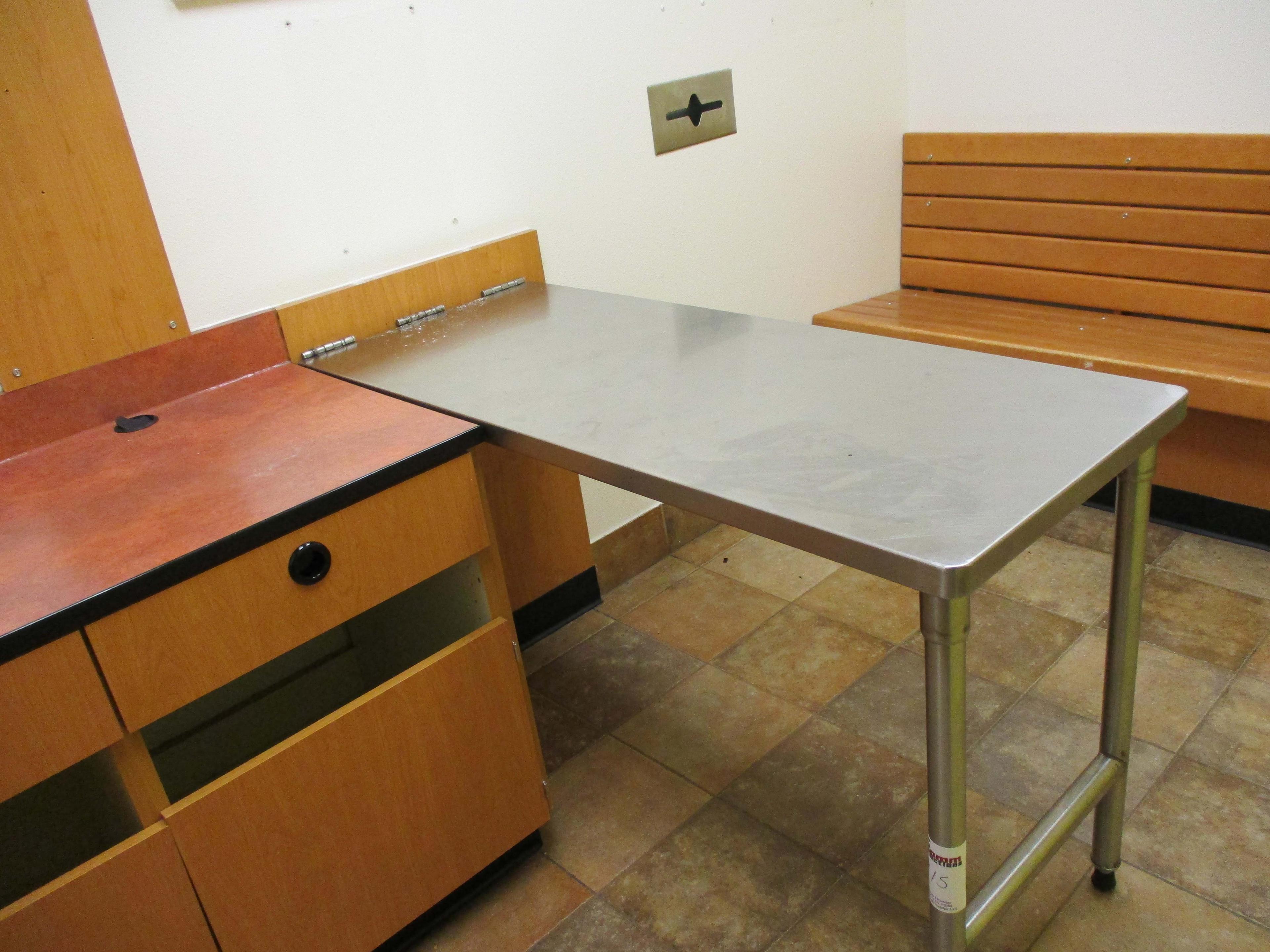 Stainless Steel - Fold-down- Exam Table