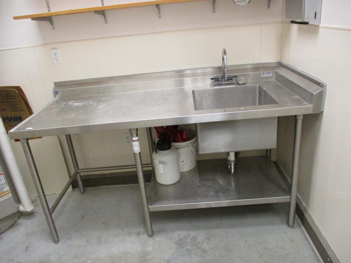 Stainless Steel - Prep Table With Sink
