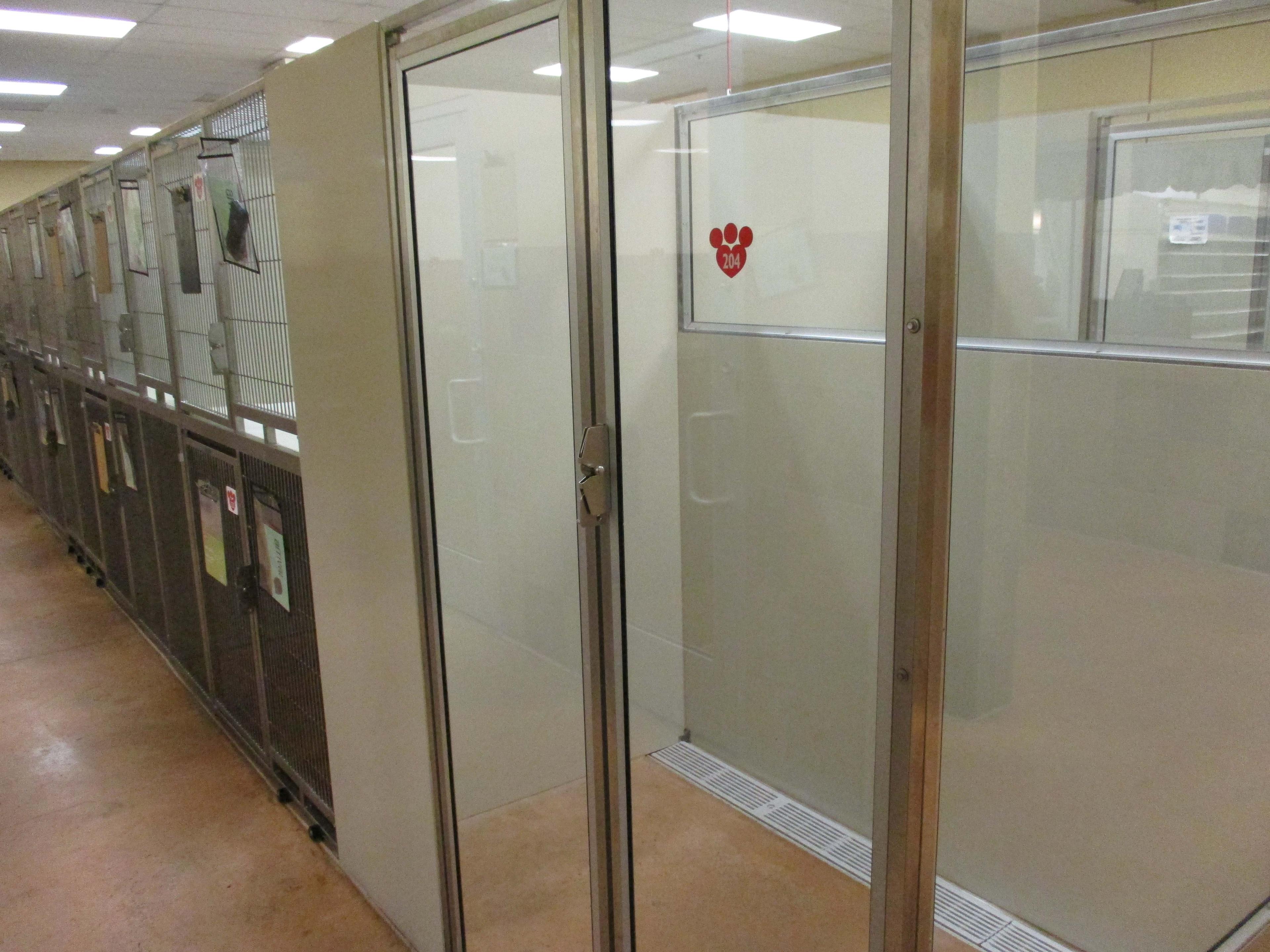 Double Sided Glass Enclosures With Door