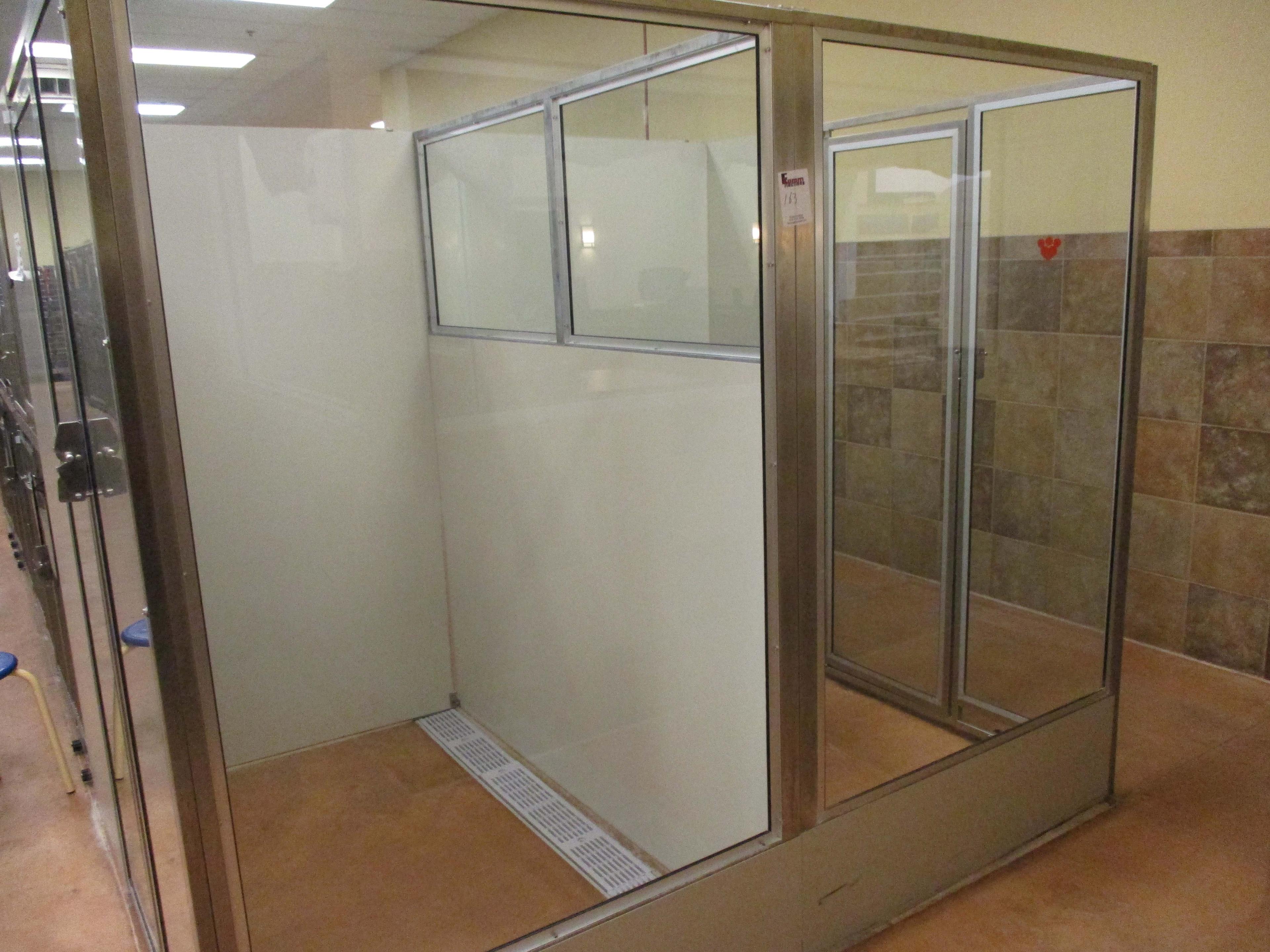 Double Sided Glass Enclosures With Door