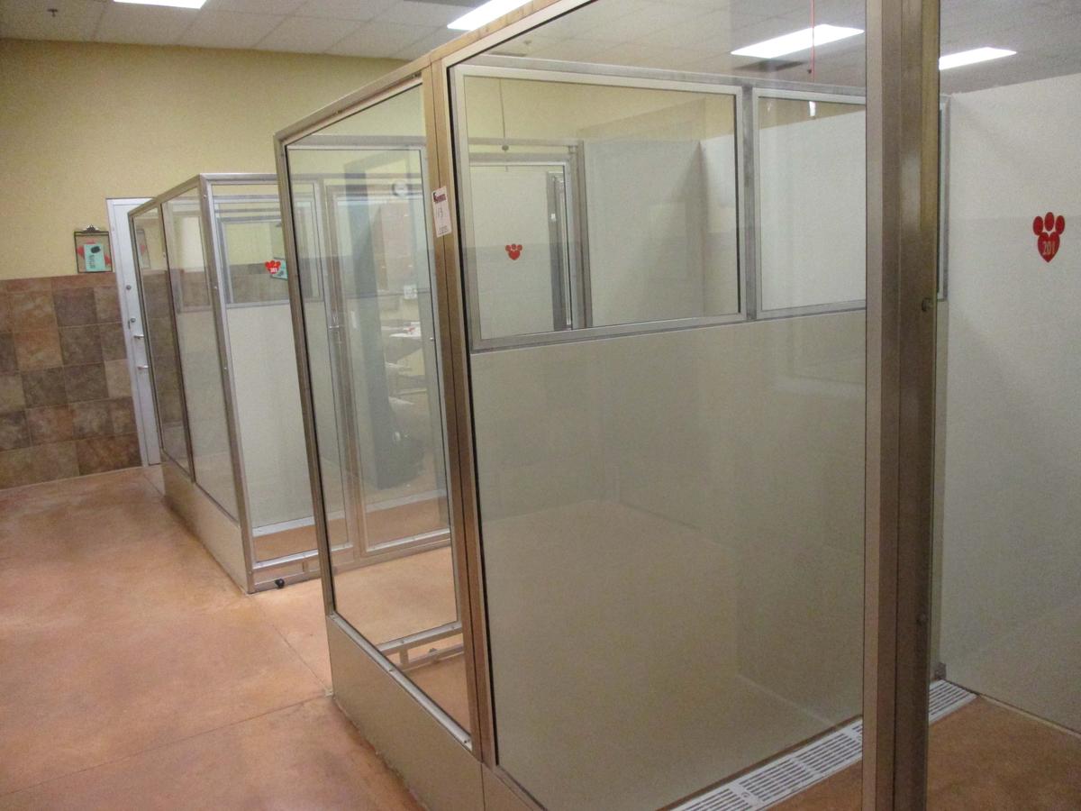 Double Sided Glass Enclosures With Door