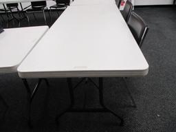 6ft Plastic Top - Folding Leg Table