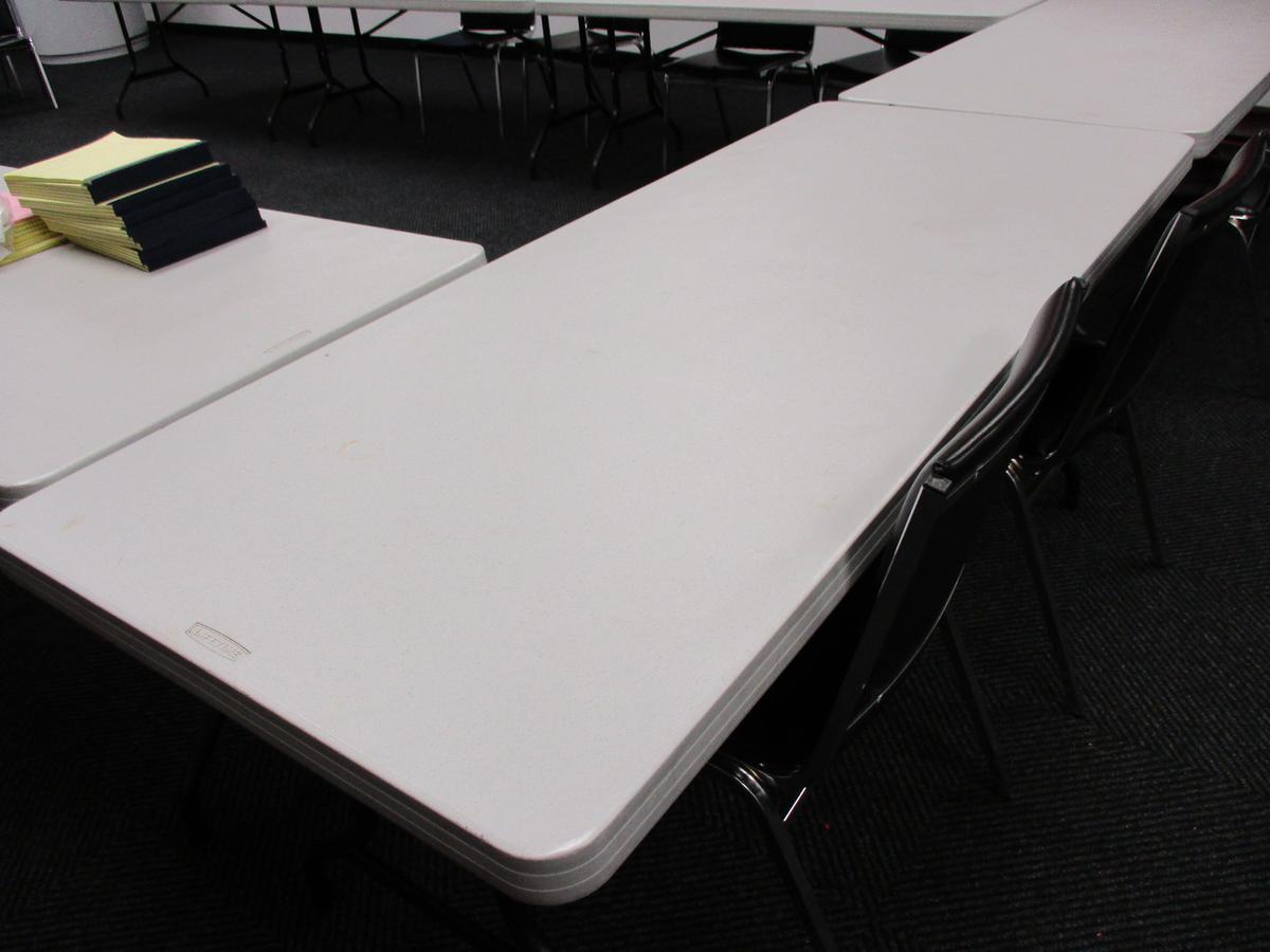 6ft Plastic Top - Folding Leg Table