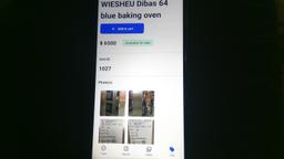 WIESHEU Dibas 64 blue baking oven - S & S double stack