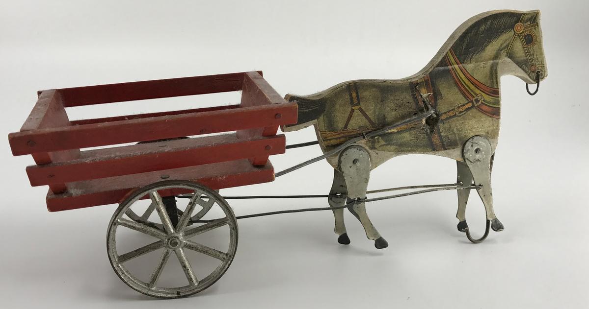 Gibbs Wooden Horse And Buggy Pull Toy