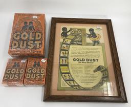 LOT (4) Gold Dust Boxes & Advertising