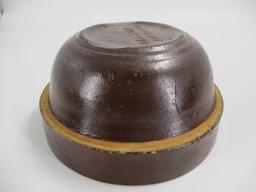 7 1/2" Brown Glaze Muscatine Pottery Bowl