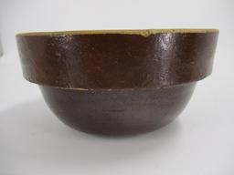 7 1/2" Brown Glaze Muscatine Pottery Bowl