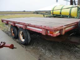 12' x 8' Homemade Tandem Axle Trailer