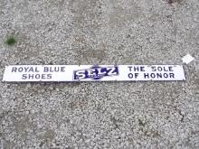 Royal Blue Shoes Porc. Sign