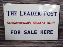 The Leader Post For Sale Here Porc. Flange Sign