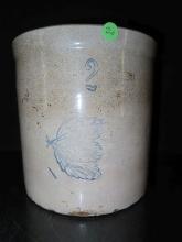 2 gal Buckeye Pottery Crock