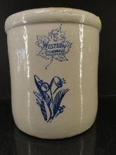 Western Stoneware 5 gal Jack and the  Pulpit Crock