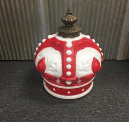 Standard Oil of Indiana Red Crown Hanging Globe Light