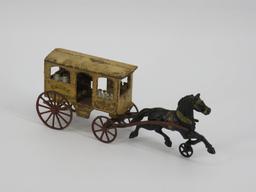Hubley ice wagon with driver