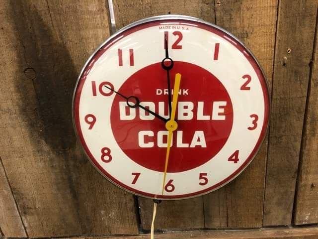 Drink Double Cola Advertising Clock