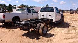 2008 FORD F550XL SD CAB & CHASSIS, 6.4L POWERSTROKE, A/T, ****INOP****MDOT**** VIN/SN:1FDAF56R28EA69