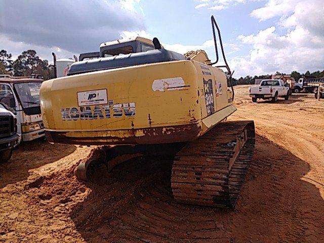 2006 KOMATSU PC200LC-7 HYDRAULIC EXCAVATOR, A/C CAB, 9' 8'' STICK, NO BKT, 31.5'' TBG, ****INOP****