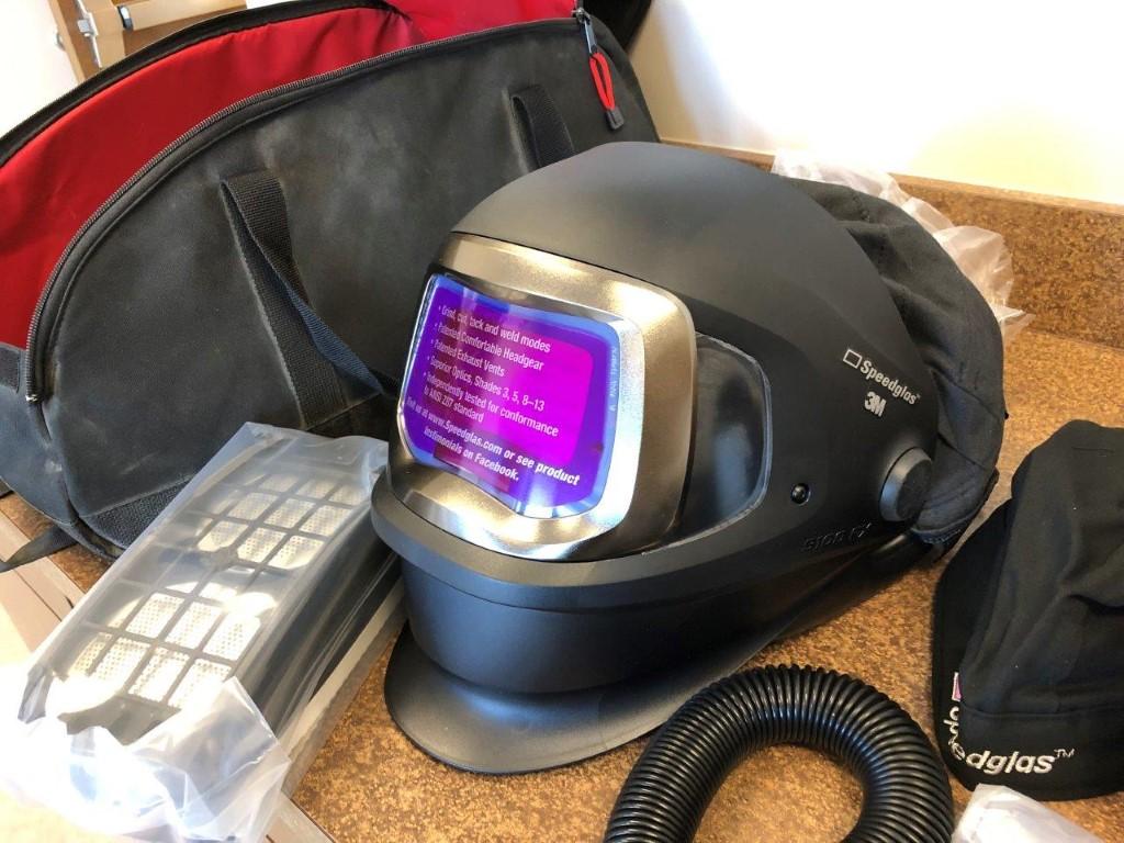 SPEEDGLAS WELDING HOOD MODEL 9100FX, QTY (1), AS-IS--OPERATING CONDITION UNKNOWN