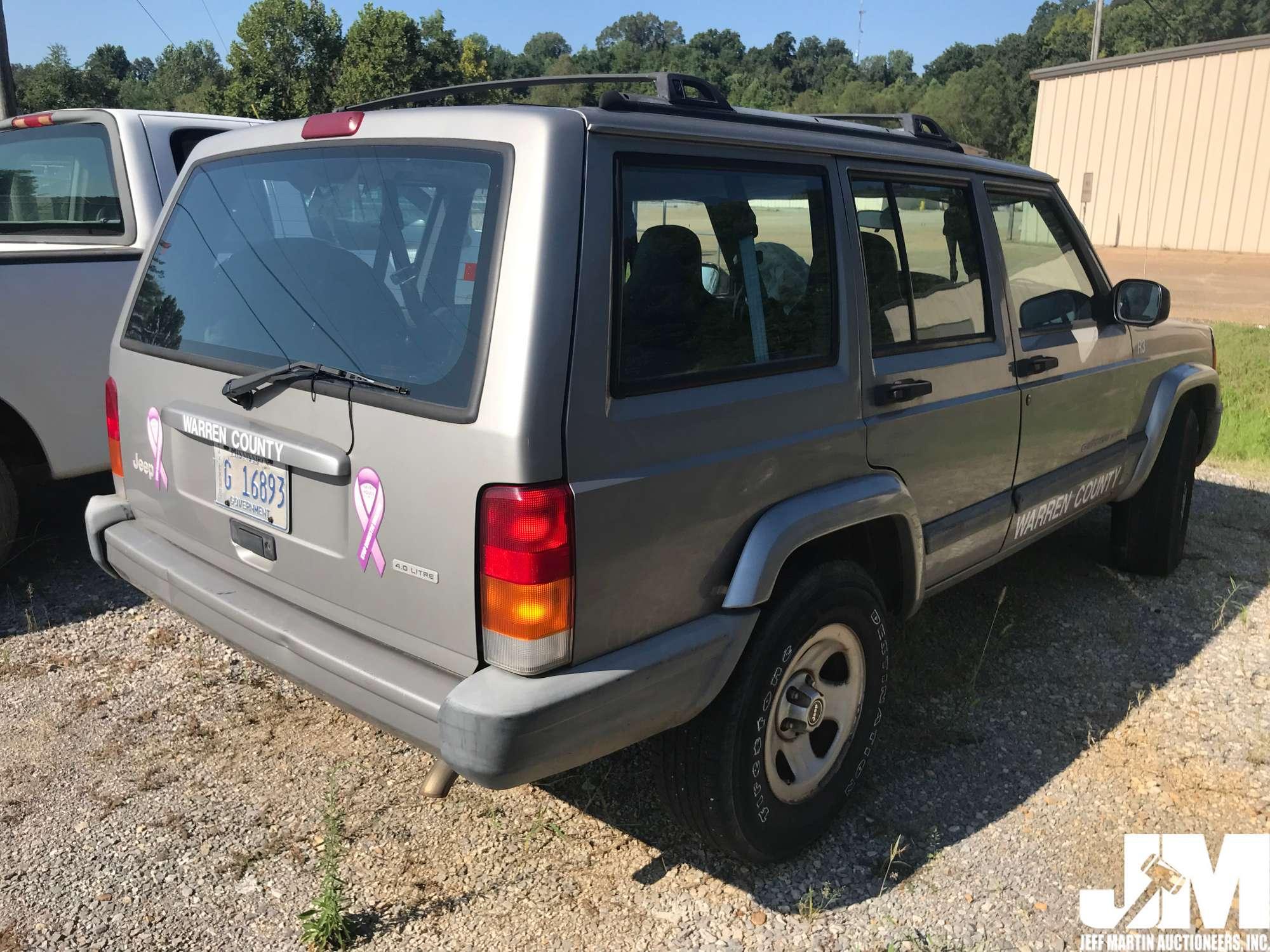 2001 JEEP CHEROKEE VIN: 1J4FT48SX1L554784