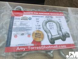 QTY OF (38) SCREW PIN ANCHOR SHACKLES