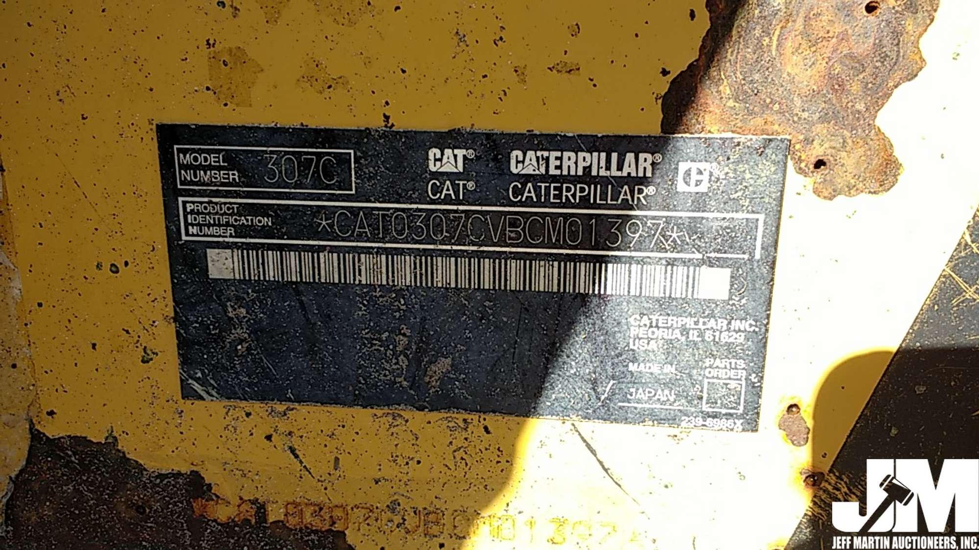 2006 CATERPILLAR 307C SN: CAT0307CVBCM01397