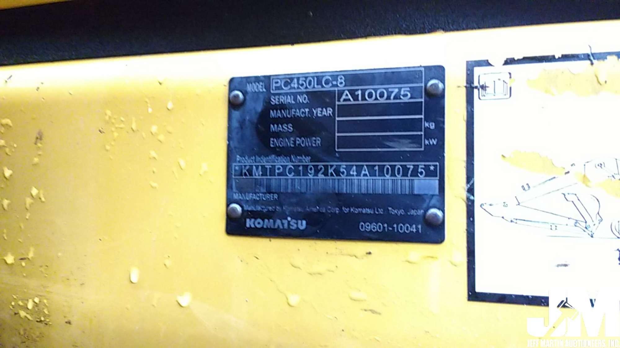 2010 KOMATSU PC450LC-8 SN: A10075