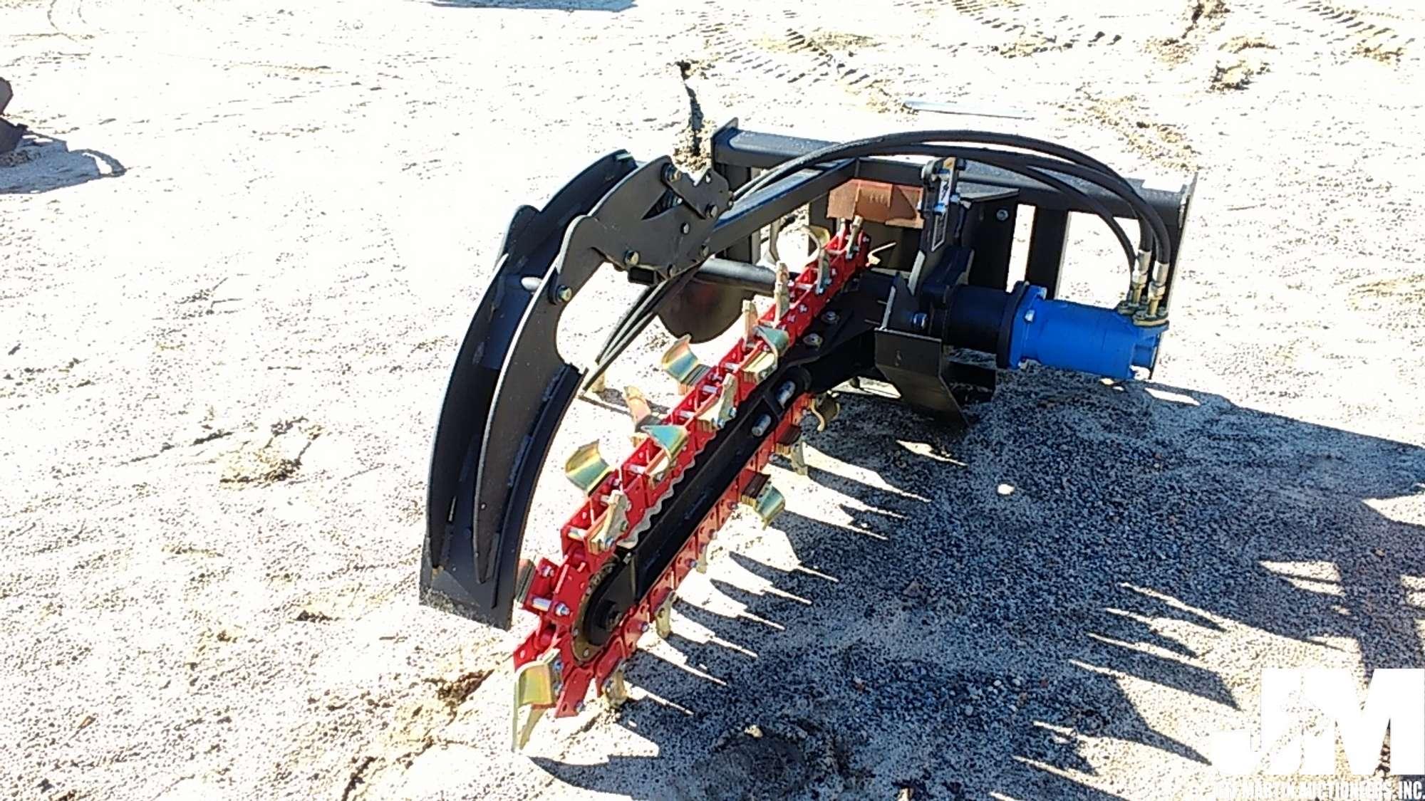 (UNUSED) 4’...... HYDRAULIC TRENCHER ATTACHMENT, TO FIT SKID STEER