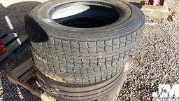 QTY OF (2) 275/80R24.5 TIRES, (1) 285/75R24 TIRE