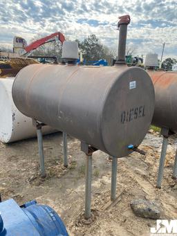 APPROX 150 GAL DIESEL FUEL TANK W/LEGS