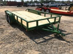 2019 TOPLINE TLU-16 VIN: 4UMTU1627KM000185 T/A UTILITY TRAILER