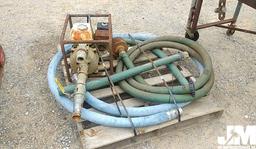 2" PUMP W/HONDA GX120 GAS ENG & 2" SUCTION HOSE