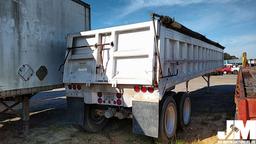 1999 TRAVIS T-102 38' ALUMINUM  DUMP TRAILER VIN: 1T91F3923X1247309