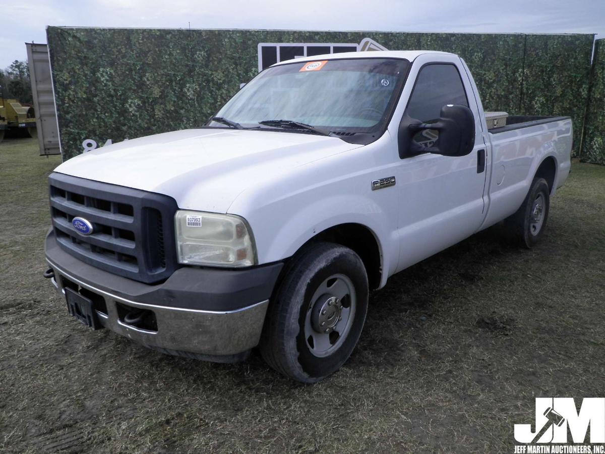 2006 FORD F-250 SD XL VIN: 1FTNF20596EC89273