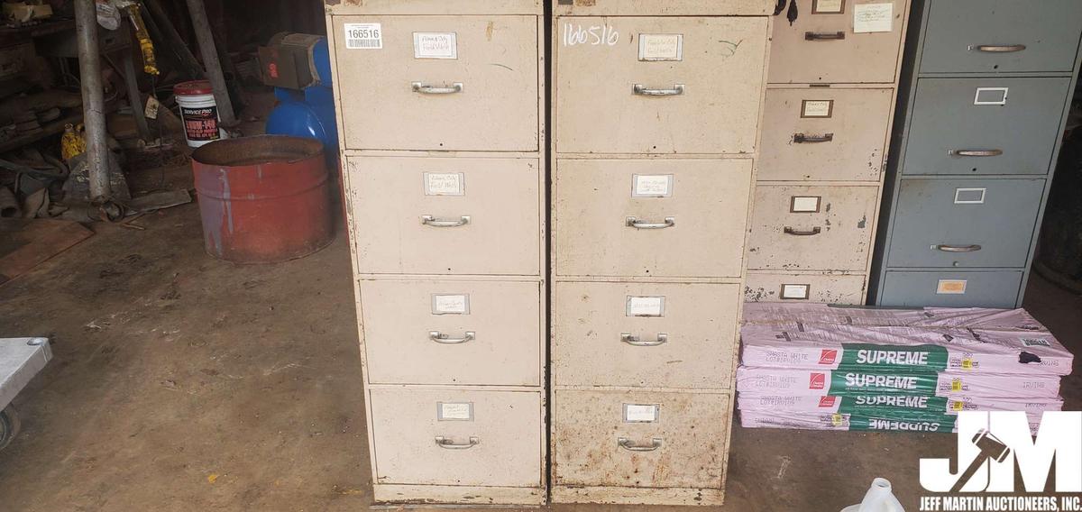 QTY OF (3) 5 DRAWER FILING CABINETS, QTY OF (9)