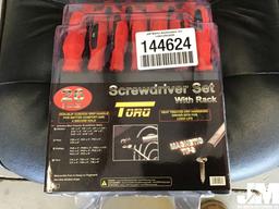 (UNUSED) TORQ 26 PIECE SCREWDRIVER SET W/RACK