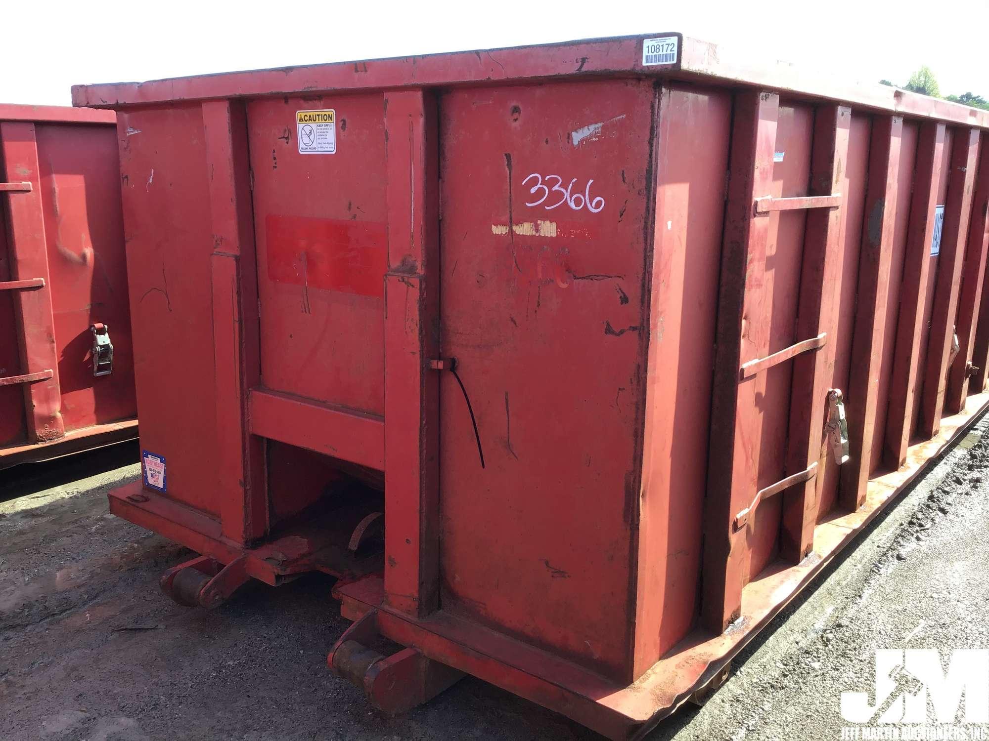 NORTHEAST 30 CY RECTANGLE ROLL-OFF CONTAINER SN: 39150