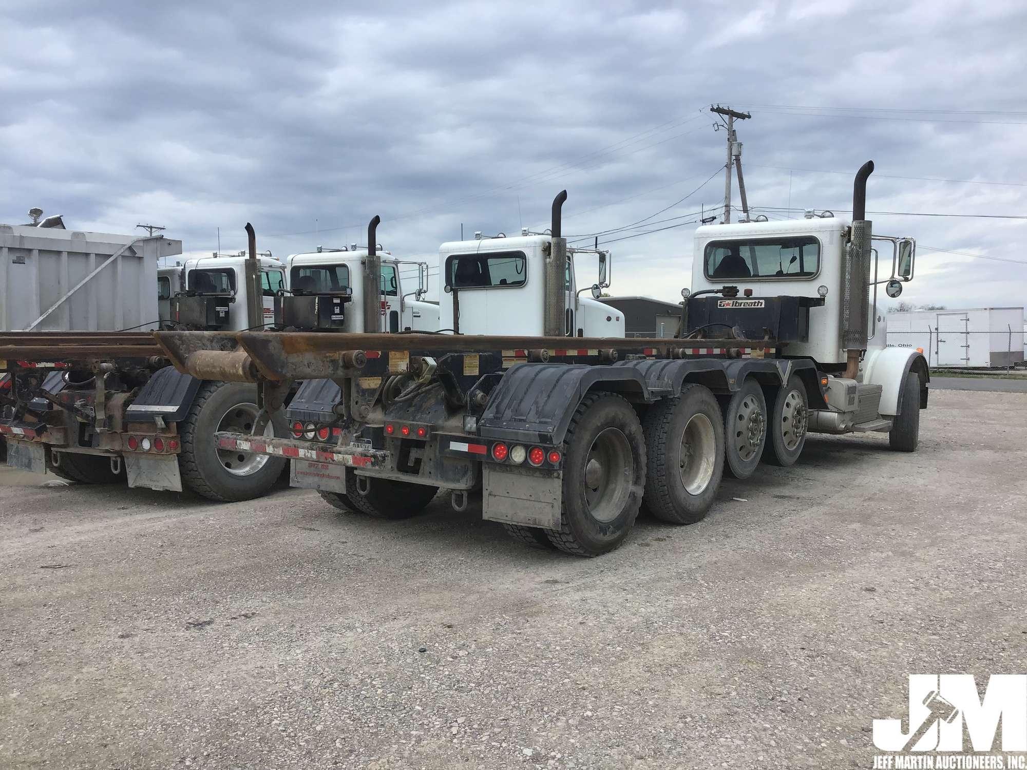 2013 PETERBILT 367 VIN: 1NPTL40X6DD175904 QUAD ROLL OFF TRUCK