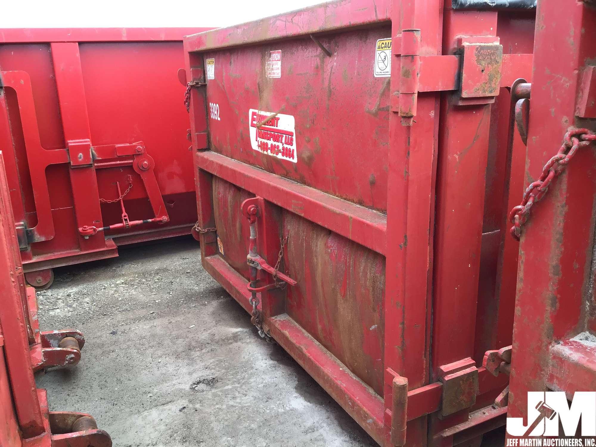 NORTHEAST 30 CY RECTANGLE ROLL-OFF CONTAINER SN: 39655