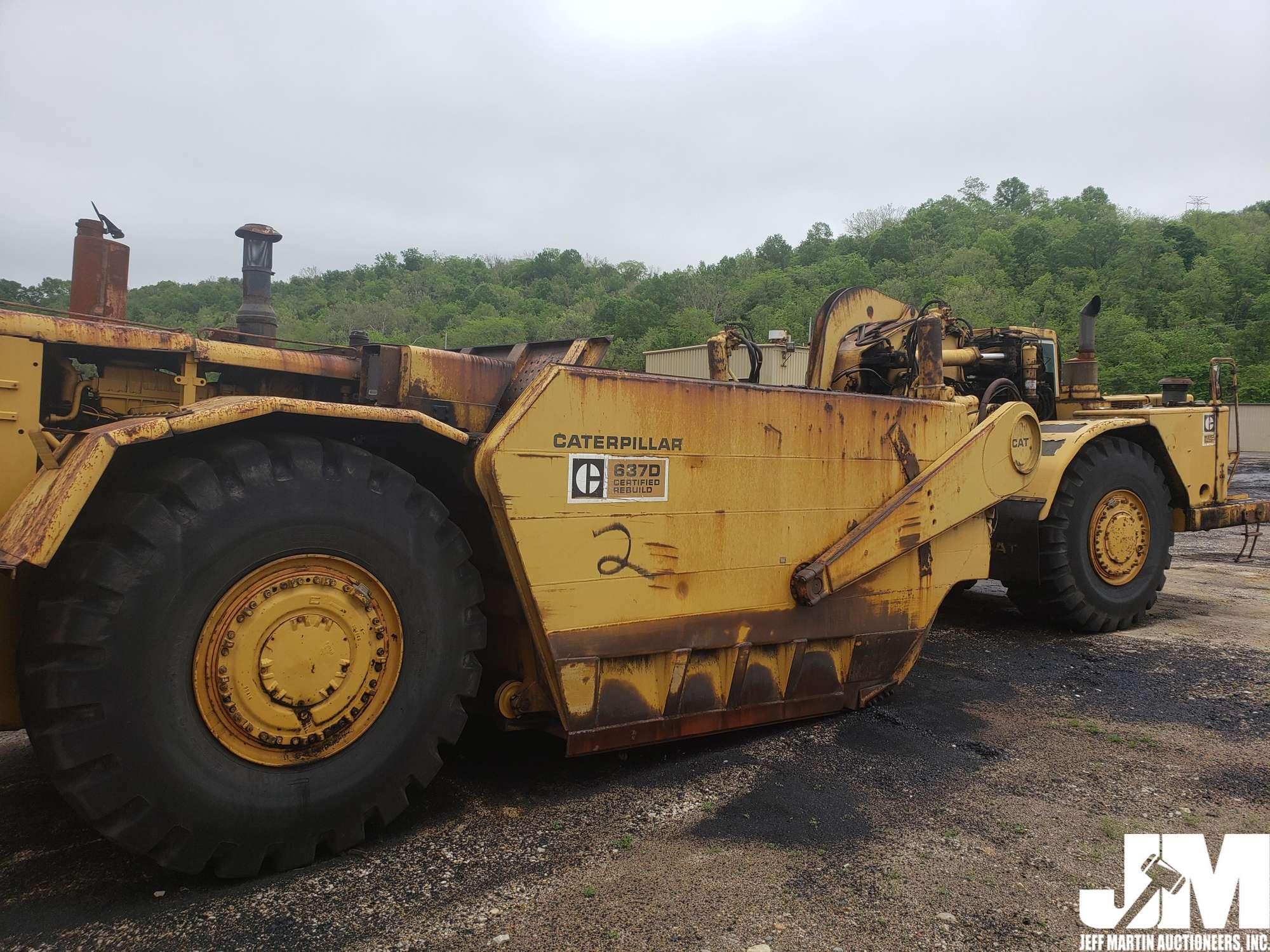 1977 CATERPILLAR 637D PUSH/PULL SCRAPER SN: 26W75327