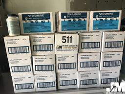 QTY OF (16) BOXES OF STERAMINE MULTI-PURPOSE SANITIZER TABLETS