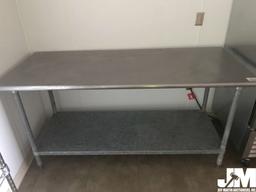 6' METAL FOOD PREP TABLE