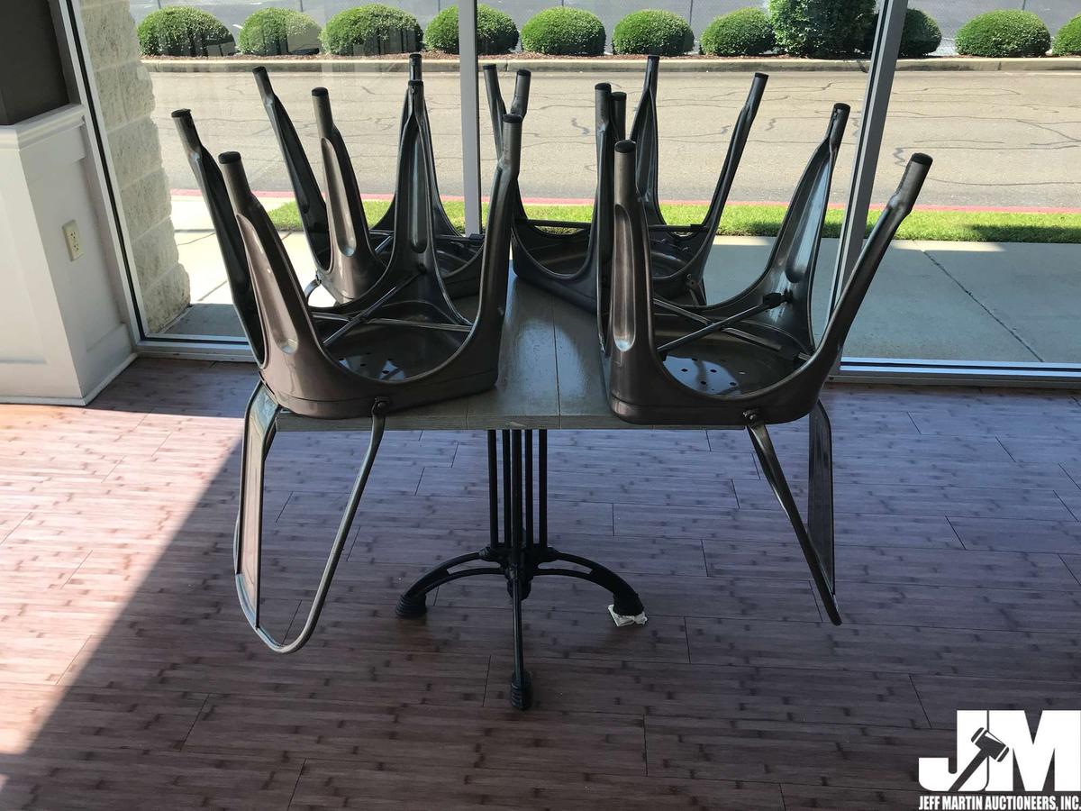 SQUARE BISTRO TABLE W/ (4) CHAIRS