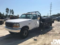 1992 FORD F-SUPER DUTY SINGLE AXLE FLATBED VIN: 2FDLF47M1NCA56228